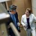 Dean Evan Caminker (left) and Supreme Court of the United States Associate Justice Elena Kagan (right) tour the Michigan Law School on Friday. Daniel Brenner I AnnArbor.com